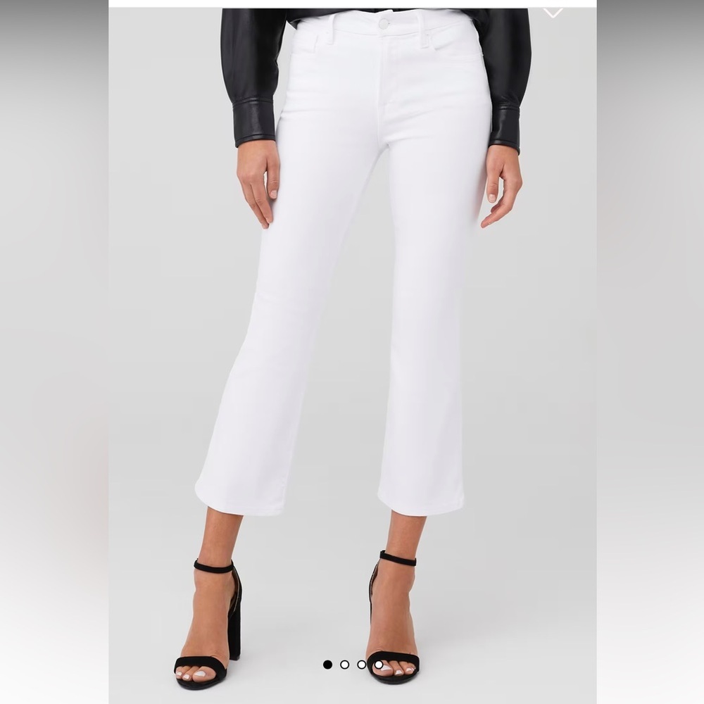 Good American White Boot Cut Jeans